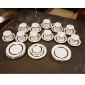 A ROYAL DOULTON 'HARLOW' BONE CHINA TEA SET. (QTY).