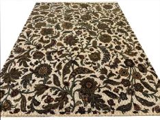 ENGLISH CREWELWORK DESIGN CARPET.