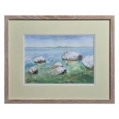 DENNIS GILBERT (B. 1922). A SUMMER SWIM. (d)