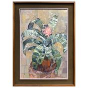 PAMELA SIMPSON (20TH CENTURY BRITISH). BROMELIAD.