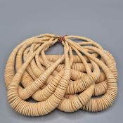 ANOUSKA HEMPEL COLLECTION OF TEN WOODEN BEADED NECKLACES.