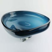 MURANO STYLE GLASS BOWL.