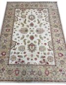 FINE OUSHAK RUG.