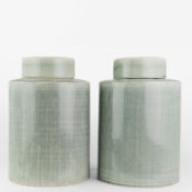 GINGER JARS, A PAIR.