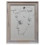 PABLO PICASSO. ESTUDIO DE LA CARA. (d)