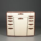 A STARBAY LA DESIRADE DRESSING TABLE AND SEAT.