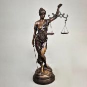 STUDY OF LADY JUSTICE SCULPTURE.