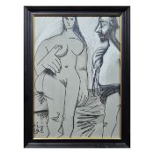 PABLO PICASSO. AU BAISER D'AVIGNON. (d)