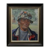 NICK BOTTING ( BRITISH B. 1963). A MAN FOR ALL SEASONS, PORTRAIT OF BRIAN HAW. (d)