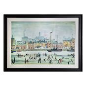 LAURENCE STEPHEN LOWRY RBA RA (1887-1976). NORTHERN RIVER SCENE. (d)