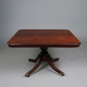 REGENCY MAHOGANY BREAKFAST TABLE.