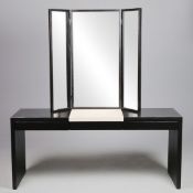 MODENATURE VANITY TABLE AND TRIPTYCH MIRROR.
