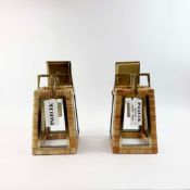PALECEK WATSON WALL SCONCES, A PAIR.