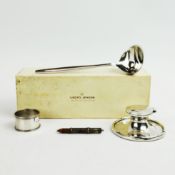 A GEORG JENSEN VINTAGE STERLING SILVER LADEL. (4).