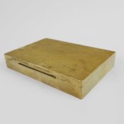 A STERLING SILVER CIGARETTE BOX.