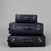 VINTAGE GLOBE-TROTTER SUITCASES (3).