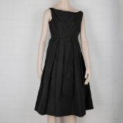ANOUSKA HEMPEL. BLACK SILK FAILLE COCKTAIL DRESS (1).