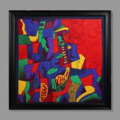AFTER PABLO PICASSO. Homme Assis. (d)