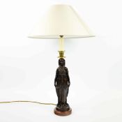 EGYPTIAN STYLE FIGURAL FORM TABLE LAMP.