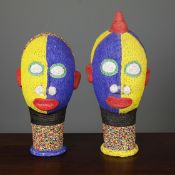 IFE NIGERIAN BEADED HEADS. (2).