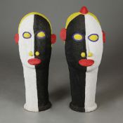 IFE NIGERIAN BEADED HEADS. (2).