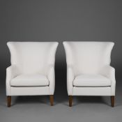 ARMCHAIRS, A PAIR.