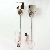 SELECTED BY PAOLO MOSCHINO MARY MCDONALD ALTO WALL LIGHTS, A PAIR.