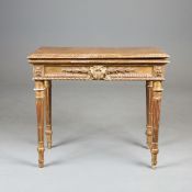 LOUIS PHILIPPE GILTWOOD CARD TABLE.
