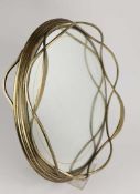 JONATHAN CHARLES INTERLACED SILVER SERVING TRAY.