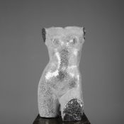 MIRRORED MOSAIC TORSO SCULPTURE.