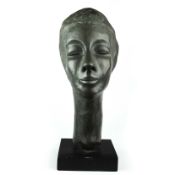 20TH CENTURY SCHOOL. BUST OF A LADY.