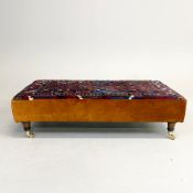 CARPET COVERED STOOL.