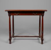 VICTORIAN MAHOGANY WRITING TABLE.