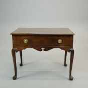 GEORGE II OAK SIDE TABLE.