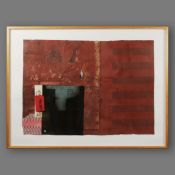 BRITISH SCHOOL (20TH CENTURY). UNTITLED WITH FEATHER.