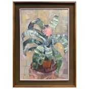 PAMELA SIMPSON (20TH CENTURY BRITISH). BROMELIAD.