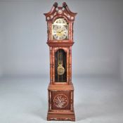 AN ORIENTAL STYLE LONGCASE CLOCK.