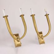 SELECTED BY PAOLO MOSCHINO MARCO DOUBLE ARM WALL LIGHTS, A PAIR.