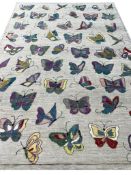 FINE BUTTERFLY DESIGN CARPET.
