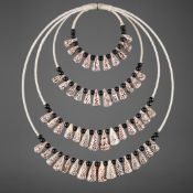 FAUX ETHNIC NECKLACE WALL HANGING.
