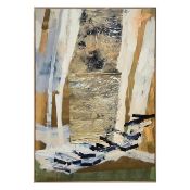 ASH HOLMES (20TH CENTURY AUSTRALIAN). WALKING AROUND THE DAM.