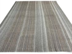 VINTAGE NATURAL UNDYED PURE WOOL PERSIAN KILIM.