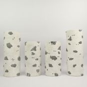 VASES/POTS, TWO PAIRS (4).