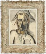 PABLO PICASSO. TETE D’ARLEQUIN LITHOGRAPH. (d)