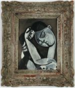 PABLO PICASSO. FEMME SE COIFFANT. (d)