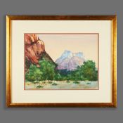 ROBERT KNUDSON (AMERICAN 1929-1989). LANDSCAPE.