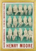 HENRY MOORE. ORIGINAL LITHOGRAPHIC POSTER. (d)