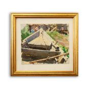 BORIS SPORYKHIN (1928-2018). WOODEN BOAT REPAIR 1950s.