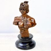 REPRODUCTION BRONZE ZORA SCULPTURE.