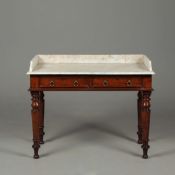 EARLY VICTORIAN MAHOGANY WASHSTAND.